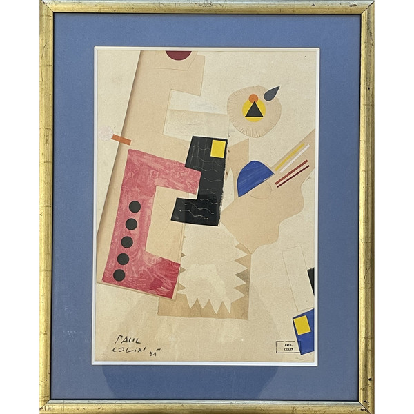 Paul COLIN (1892 – 1986), composition cubiste, 1925