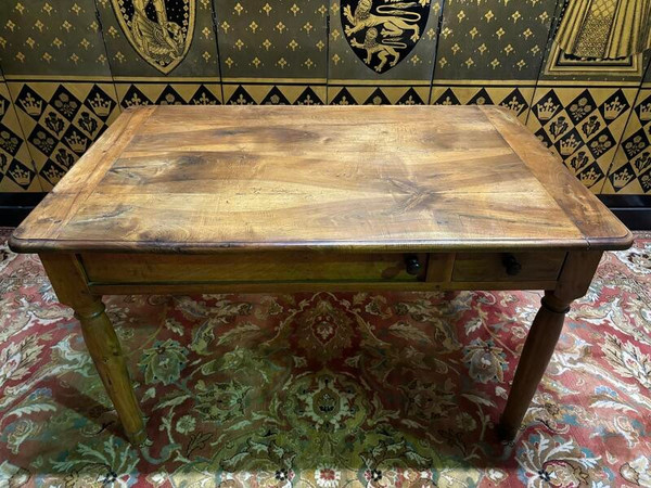 19th century walnut table/desk