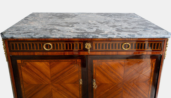 Antique French Napoleon III sideboard in exotic wood, 19th century