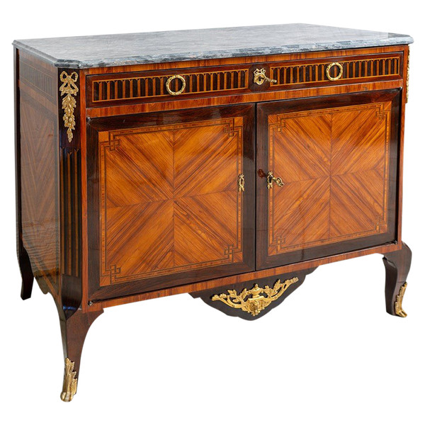 Antique French Napoleon III sideboard in exotic wood, 19th century