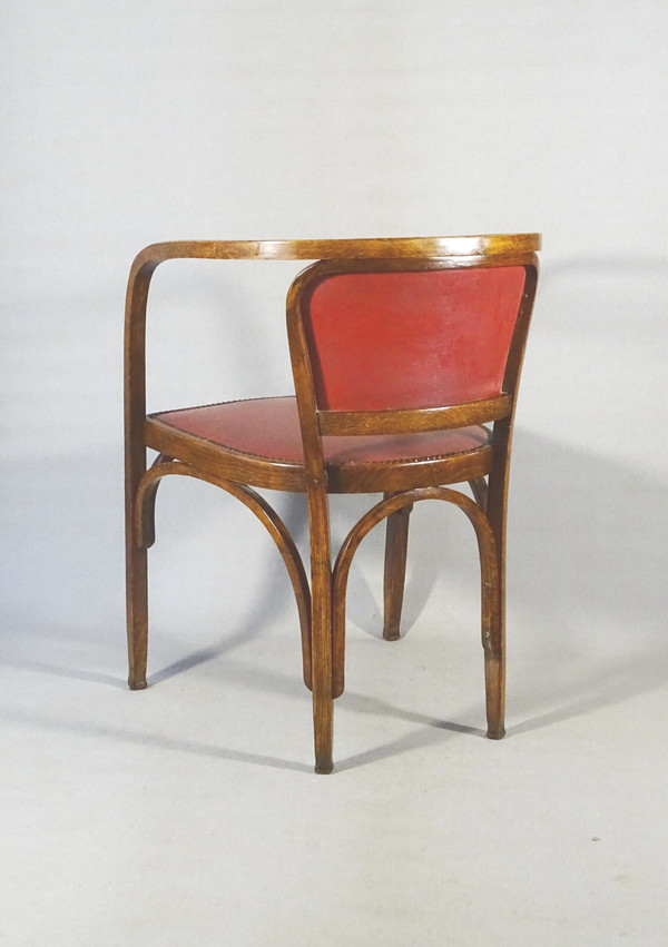 Fauteuil de bureau N°715 de Siegel par Horgen-Glarus.Ca. 1925 No Thonet