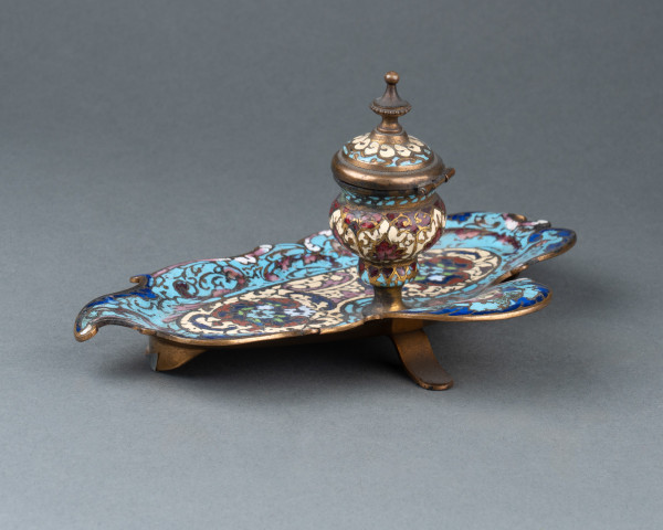 Cloisonné Enamel Desk Set, 19th Century