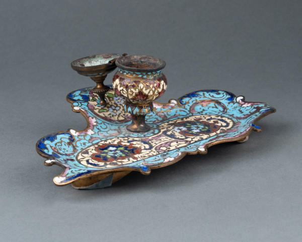 Cloisonné Enamel Desk Set, 19th Century