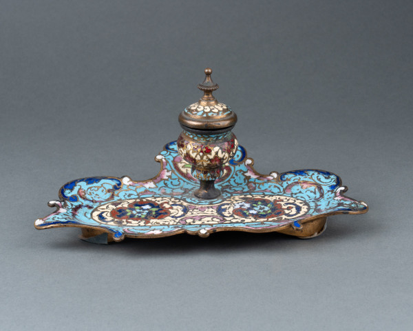 Cloisonné Enamel Desk Set, 19th Century