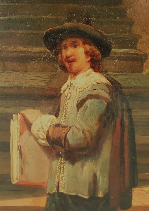 Hubertus VAN HOVE – Der Künstler mit seinem Auftraggeber (Rembrandt?)