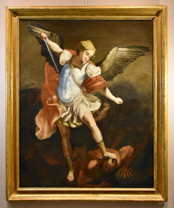 Saint Michael Archangel, Guido Reni (bologna 1575 - 1642) Workshop Of