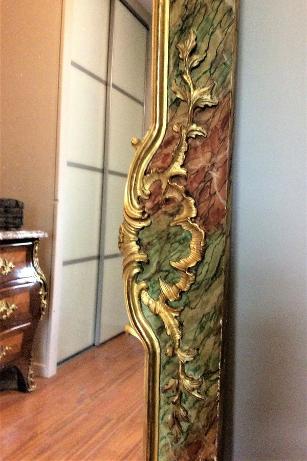 Remise 25\% - Miroir De Boiserie En Bois Sculpté Et Doré - Début XIXème