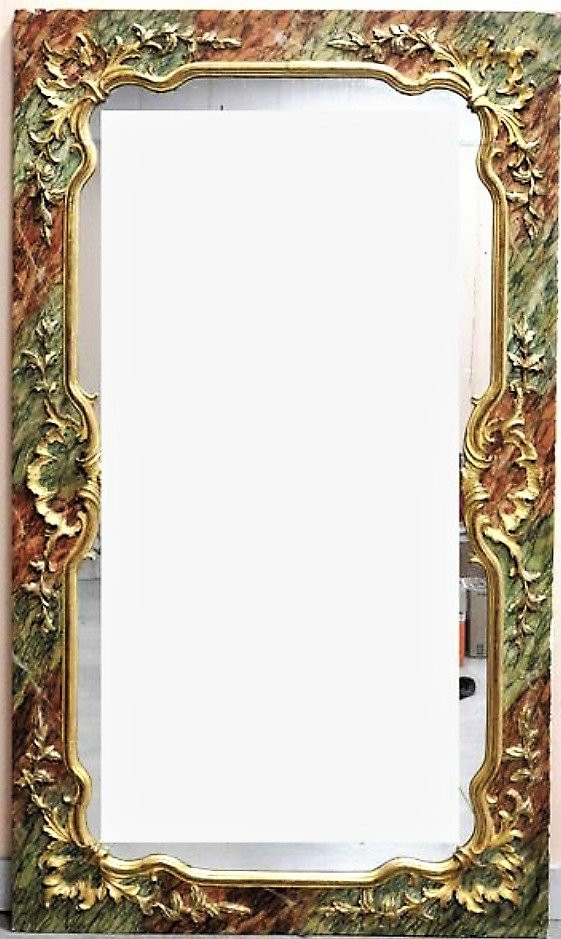 Remise 25\% - Miroir De Boiserie En Bois Sculpté Et Doré - Début XIXème