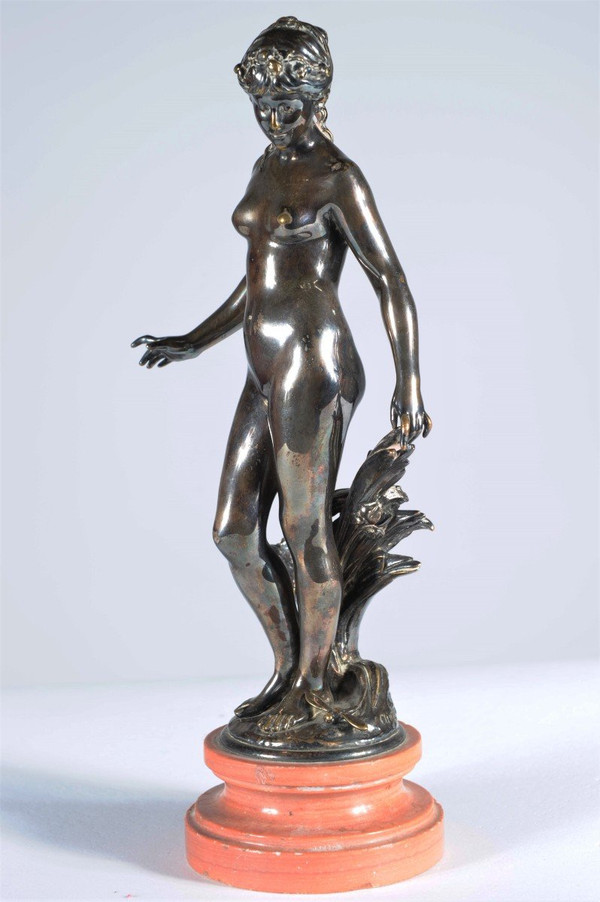 Remise 25\% - Le Réveil de la nature - Statuette en bronze argenté –