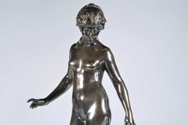 Remise 25\% - Le Réveil de la nature - Statuette en bronze argenté –