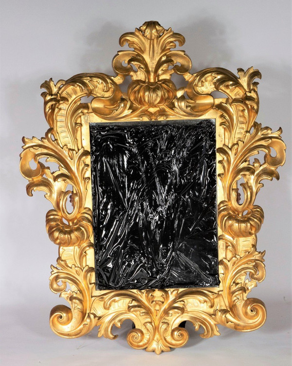 REMISE 25\% - Beau Miroir Italien En Bois Doré - Epoque XIXème