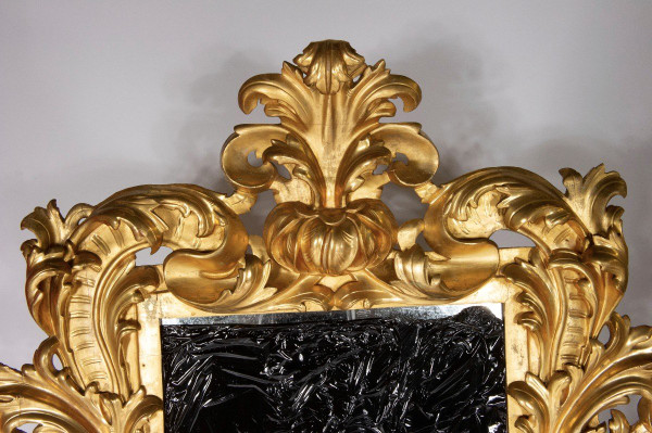 REMISE 25\% - Beau Miroir Italien En Bois Doré - Epoque XIXème