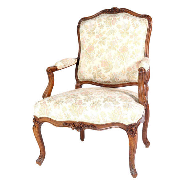  REMISE 25\% - Estampillé "i Gourdin" - Beau Fauteuil A La Reine - XVIIIème