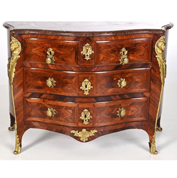 Remise De 25\% - E. Doirat – Commode Régence Galbée – Vers 1720