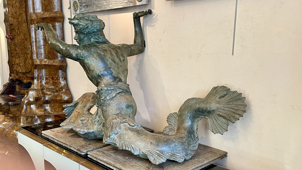 Pond Sculpture Depicting a Triton, Late 18th/Early 19th Century