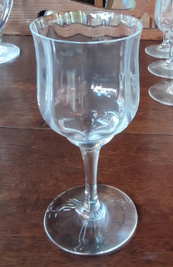 Service verres carafe seau cristal de Baccarat  Modèle Capri 20 Pièces 