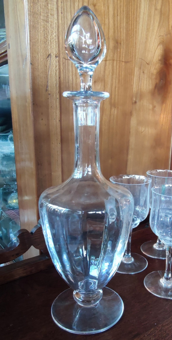 Service verres carafe seau cristal de Baccarat  Modèle Capri 20 Pièces 