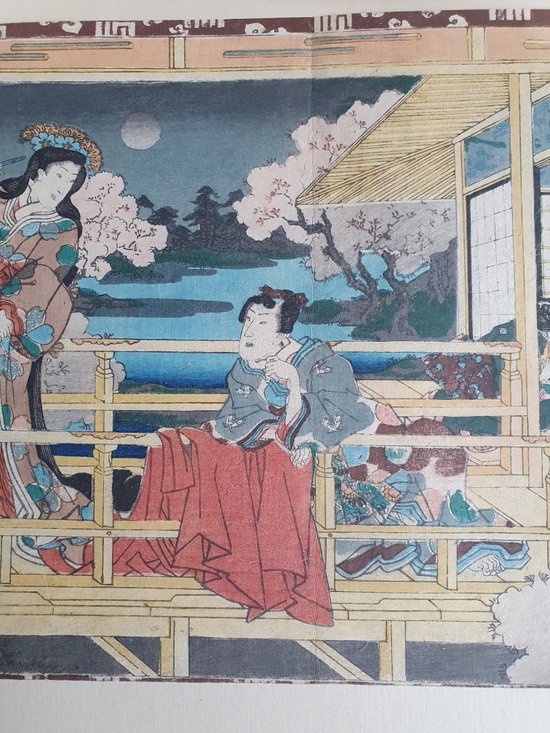 Utagawa Toyokuni , Estampe Japonaise , XIX°. 