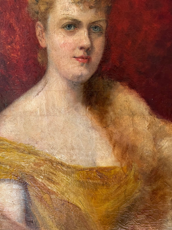 Ritratto di donna elegante 1900 circa