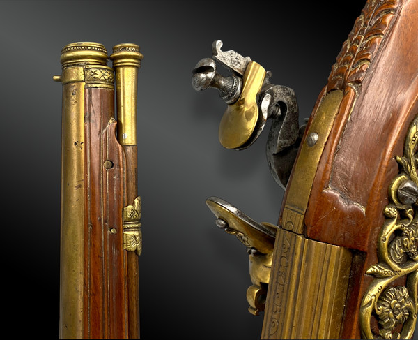 Officer's flintlock saddle pistol, attributed to Gavacciolo, Brescia. Italy, circa 1680