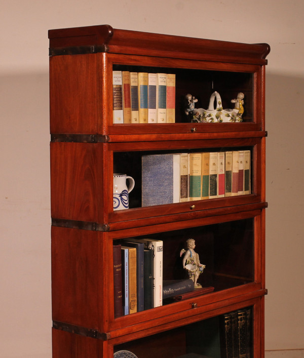 Globe Wernicke Mahogany Bookcase Of 4 Elements With A Drawer