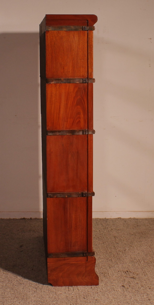 Globe Wernicke Mahogany Bookcase Of 4 Elements With A Drawer