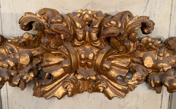 Pair Of Louis XV Period Gilded Wood Door Tops, circa 1750.