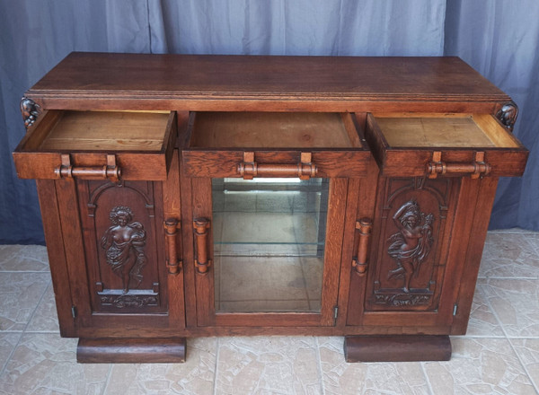 Art Deco period sideboard in solid oak