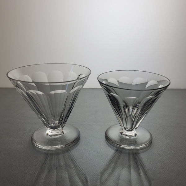 24-teiliges Service aus Baccarat-Kristall Modell Rex 1920-30's