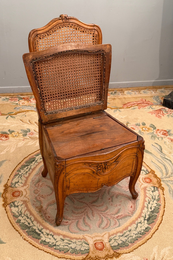 Louis XV period Chaise De Commodité, circa 1760.