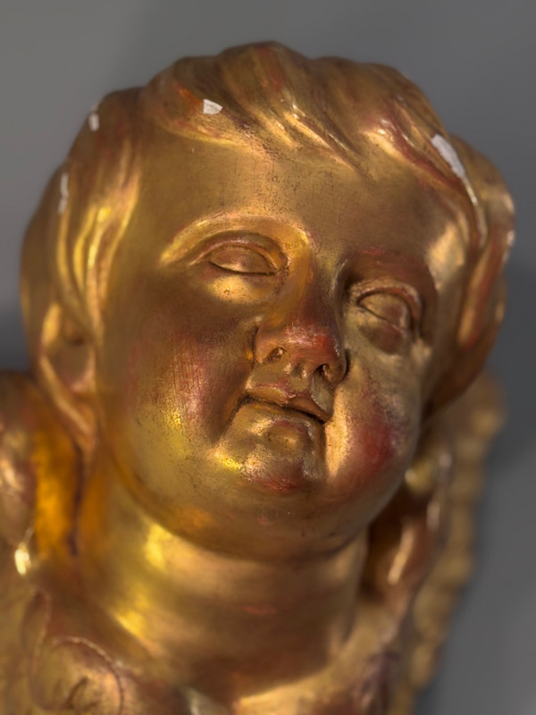 Cherubin Putti In 18th Century Giltwood