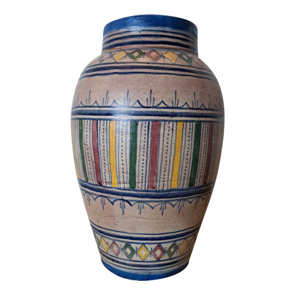 Serghini , Vase , Mille Pattes , Ceramic , Morocco Safi , XX°.