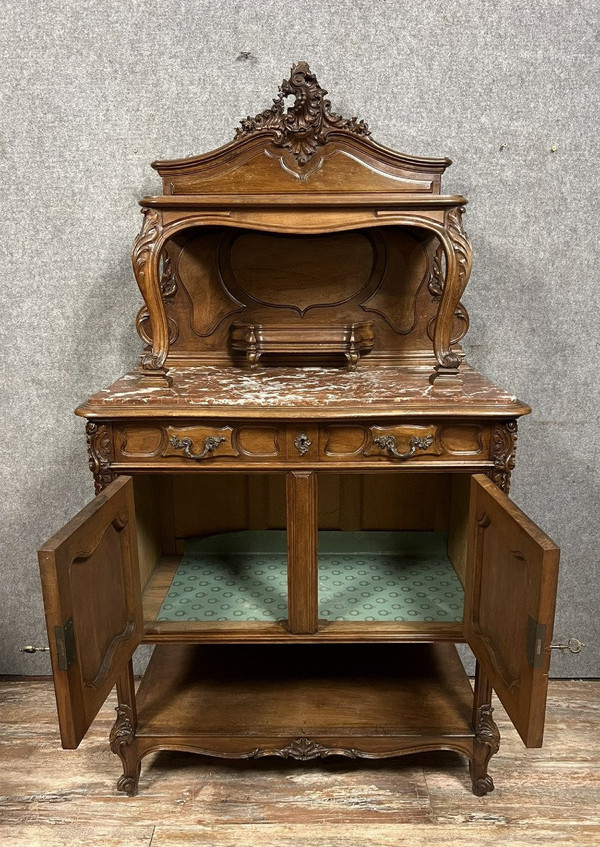 buffet Louis XV en noyer vers 1850