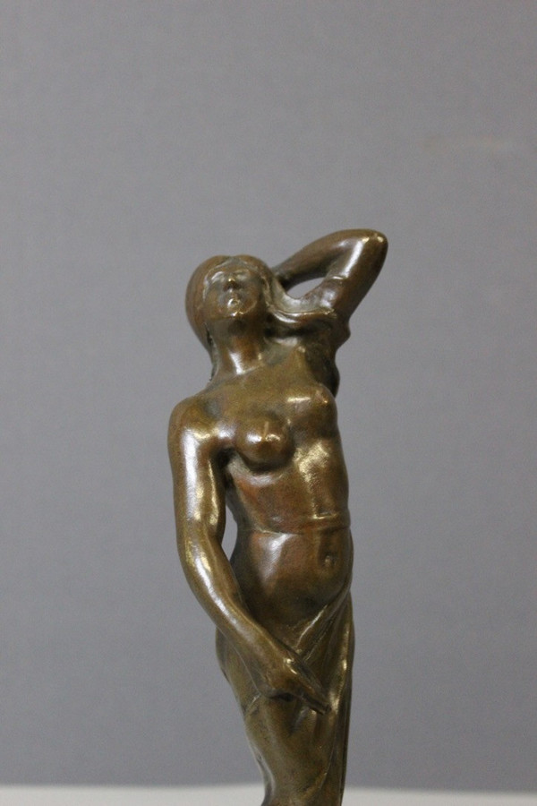 Bronze Femme Dansant Art Nouveau By Heurtebise