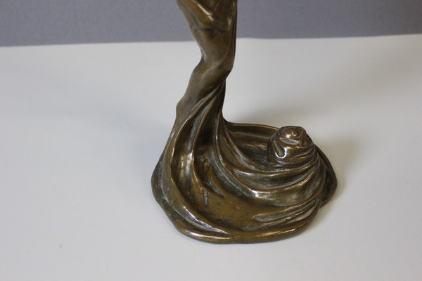 Bronze Femme Dansant Art Nouveau By Heurtebise