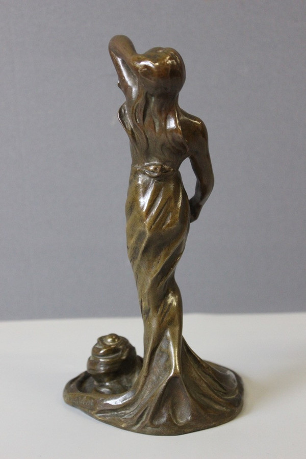 Bronze Femme Dansant Art Nouveau By Heurtebise