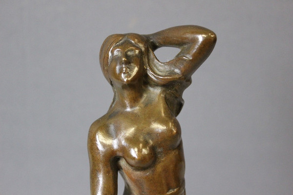 Bronze Femme Dansant Art Nouveau By Heurtebise