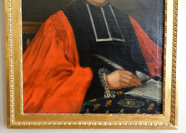 Scuola francese del XVIII secolo, ritratto di un aristocratico, magistrato del periodo Luigi XVI