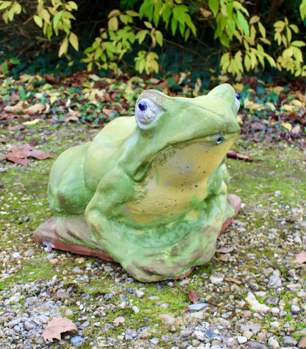 Grenouille De Bassin en pierre reconstituée 