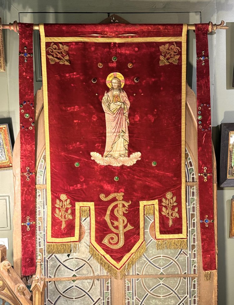 Large Christ Banner - 19th century