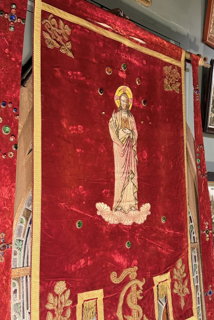 Large Christ Banner - 19th century