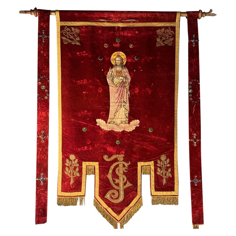 Large Christ Banner - 19th century