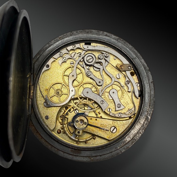 OMEGA, orologio cronografo svizzero da tasca, fine XIX secolo