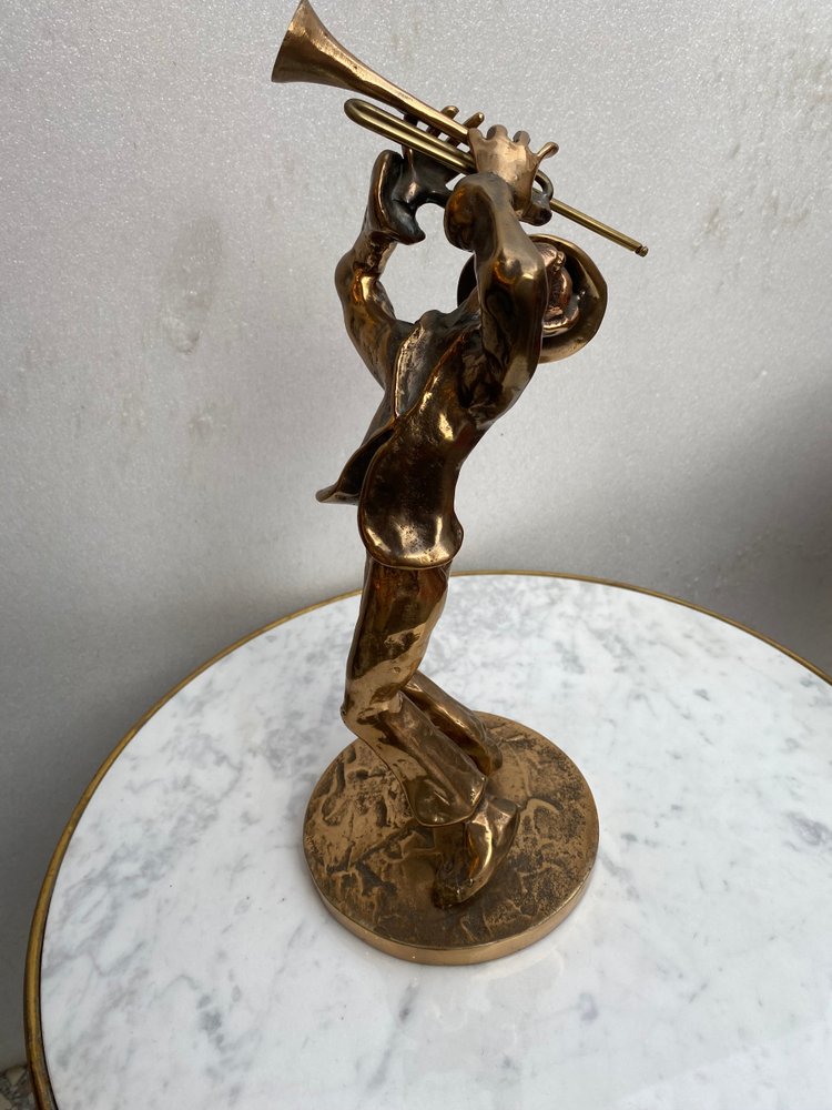 1970/80 'Le Jazz Band' 4 sculture in bronzo, firmate LOHE