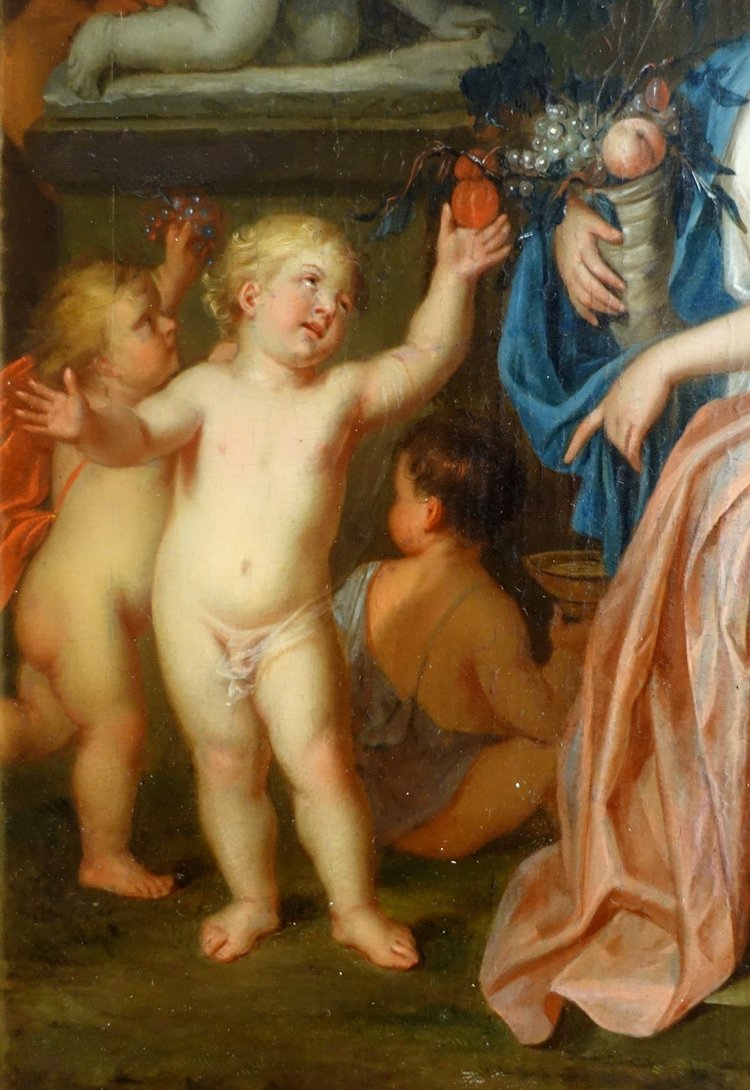 Mattheus Terwesten (attribuito a): scuola olandese del XVIII secolo, HSP - Allegoria dell'abbondanza