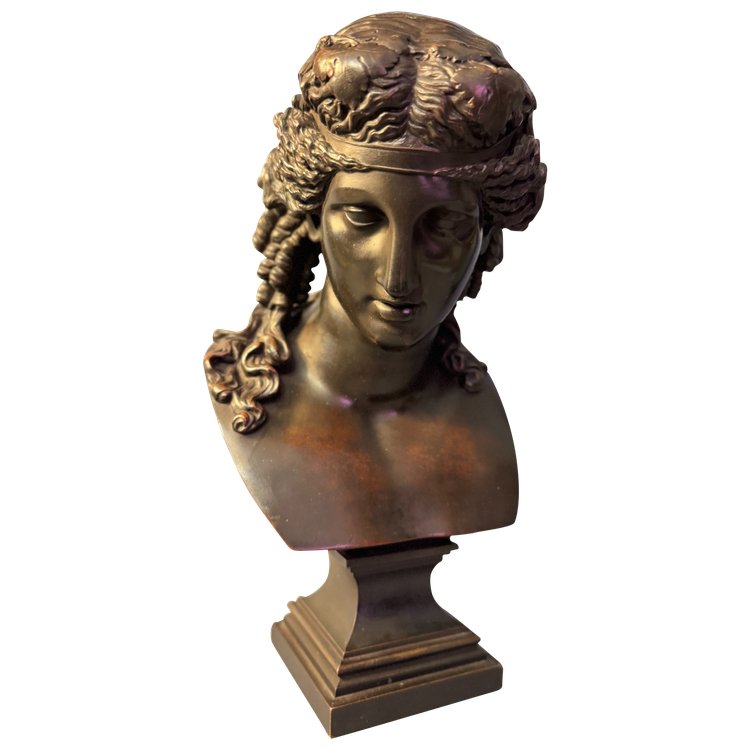 Bronze bust of Ariane by L. Oudry éditeur (Bacchus, Antinous)