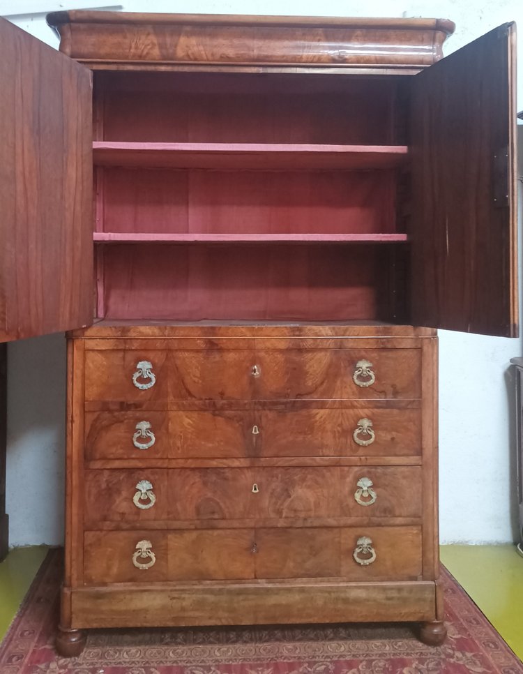 Commode cabinet secrétaire époque Charles X