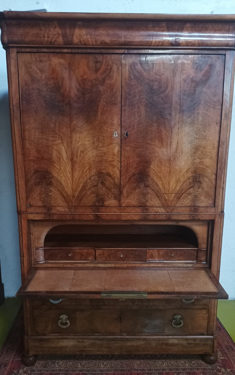 Commode cabinet secrétaire époque Charles X