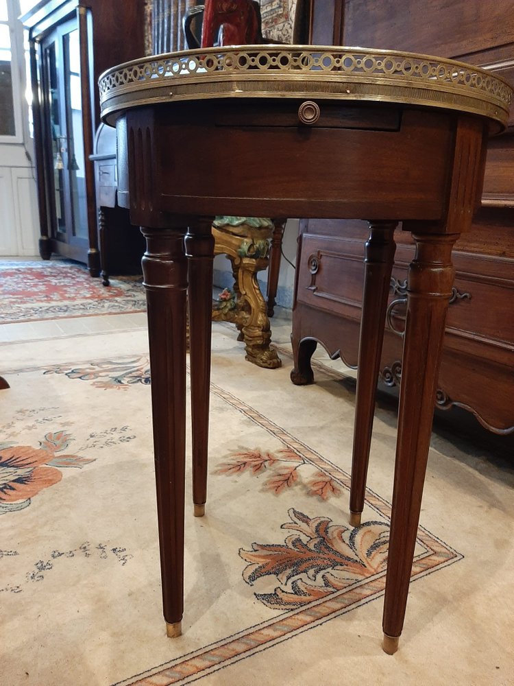 Louis XVI style mahogany Bouillotte table - 20th century