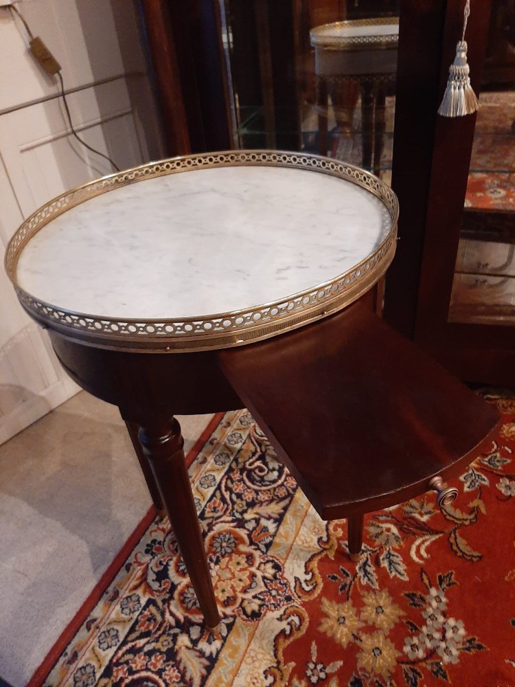 Louis XVI style mahogany Bouillotte table - 20th century